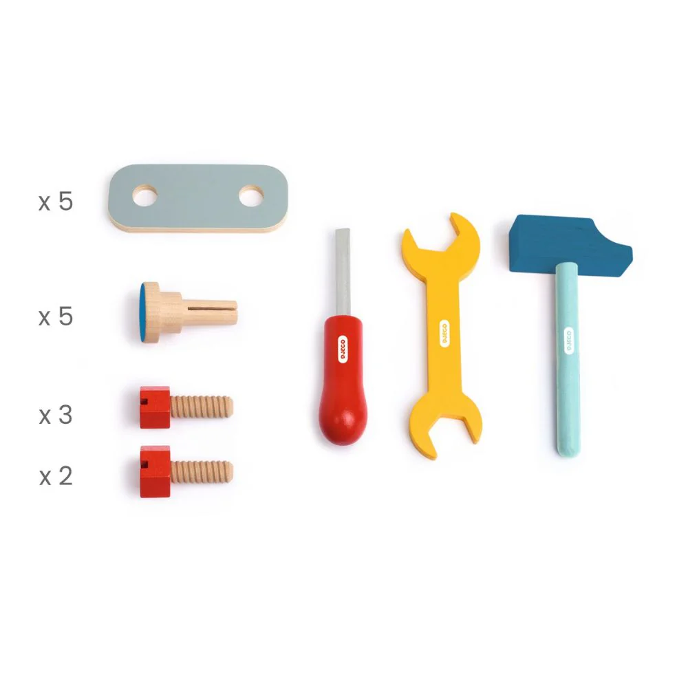 Djeco Bricotoo Wooden Workbench With Tools - Gifts For 3 Year Olds + - Image 3