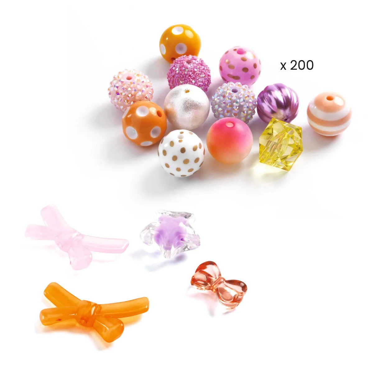 Djeco Bubble Beads - Gold - Image 3