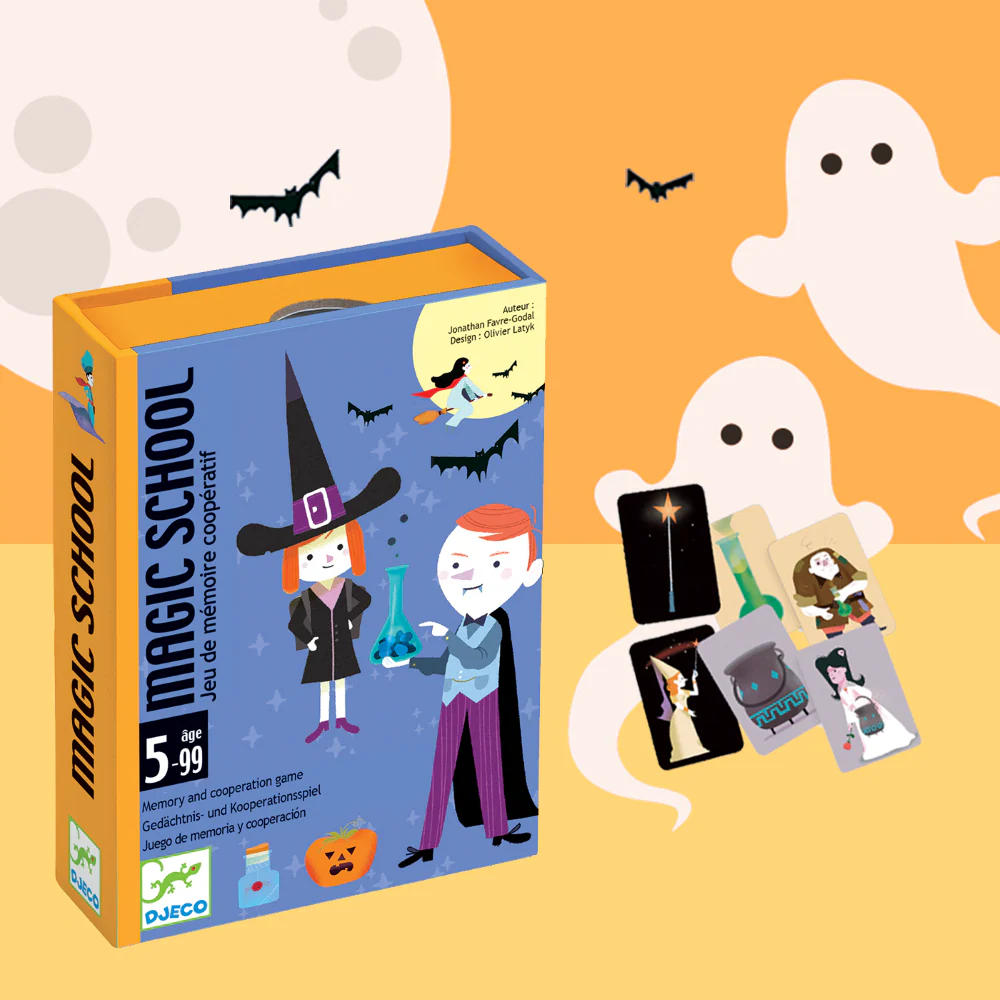 Djeco Card Games For Kids - Magic School Cooperation Game - Image 3