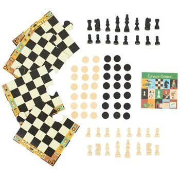 Djeco Travel Chess & Draughts Set - Image 5