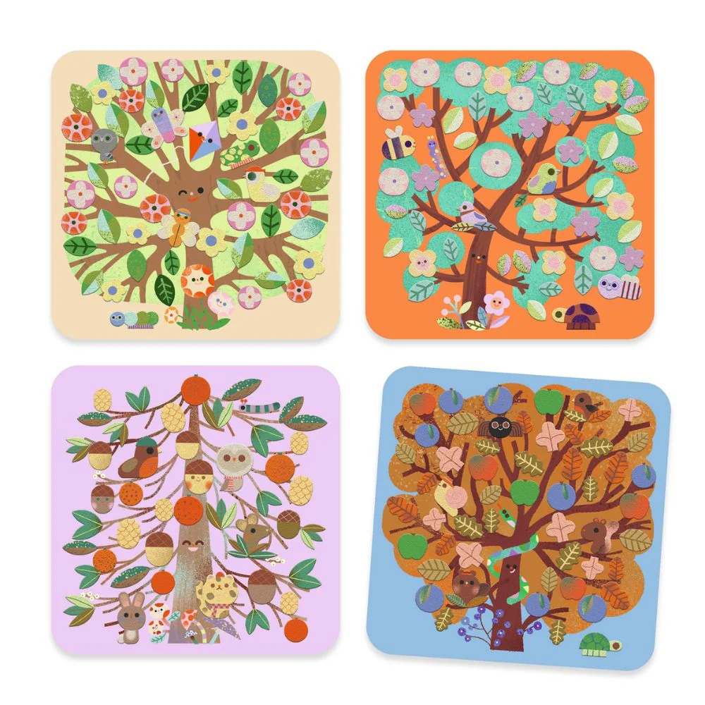 Djeco Collage Kit - Through The Seasons Crafts for Kids 3-6 yrs - Image 3