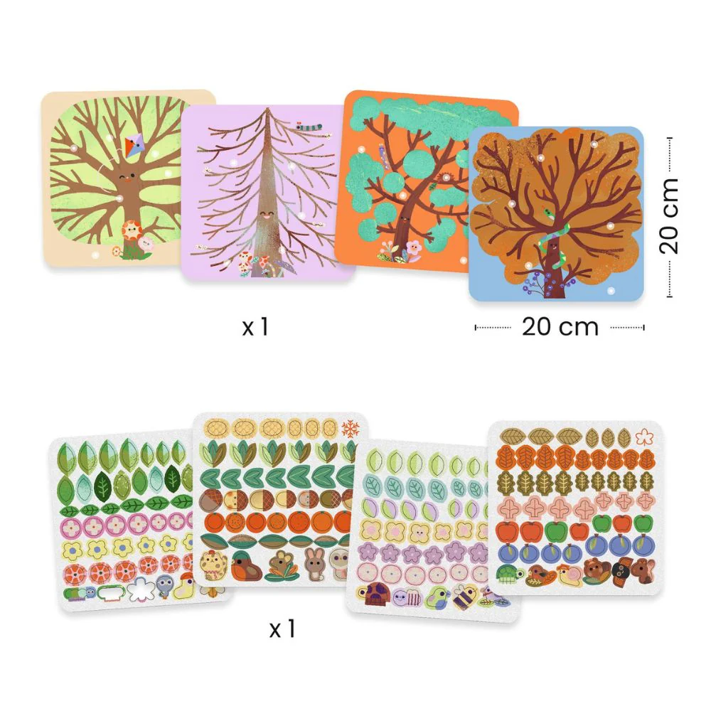 Djeco Collage Kit - Through The Seasons Crafts for Kids 3-6 yrs - Image 5