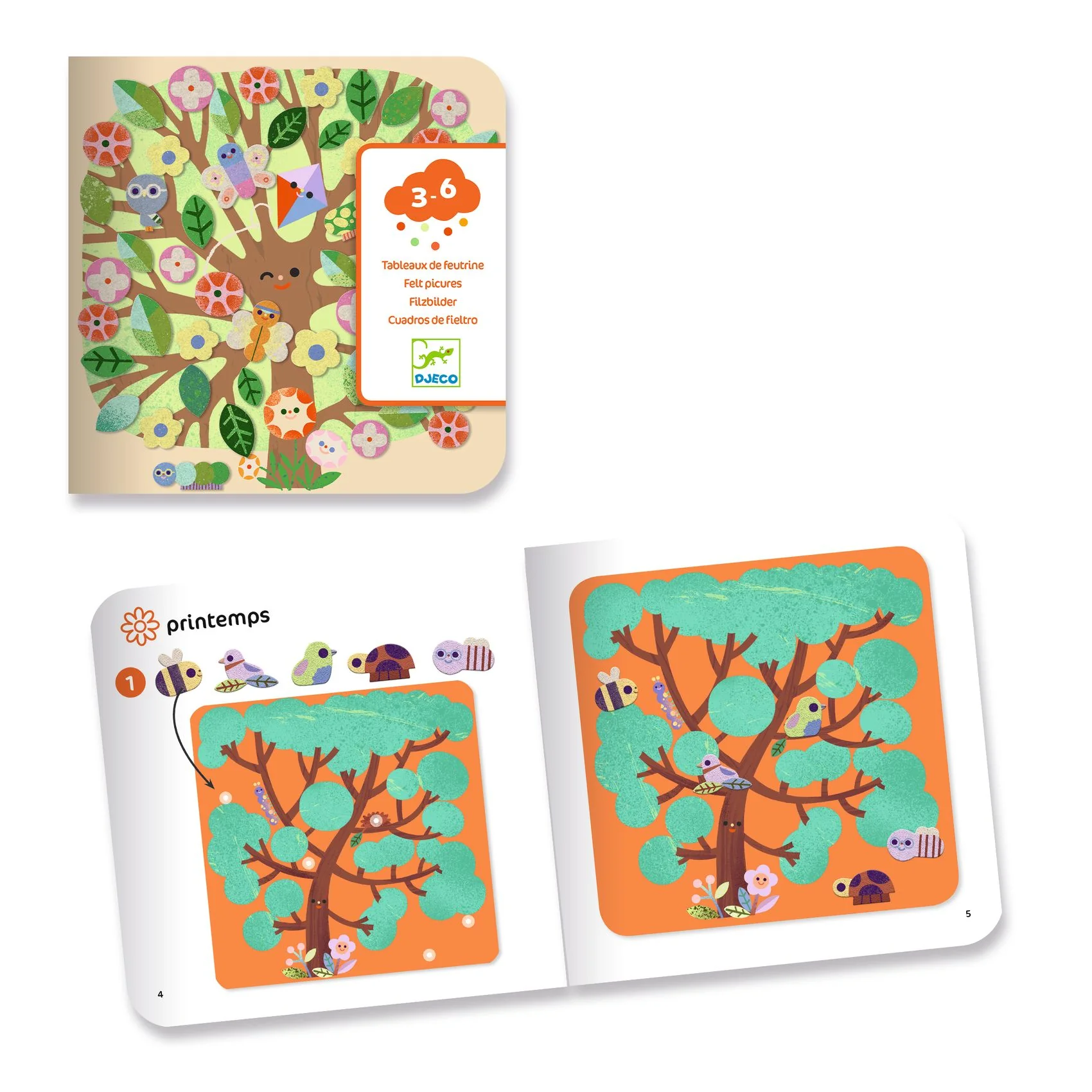 Djeco Collage Kit - Through The Seasons Crafts for Kids 3-6 yrs - Image 6