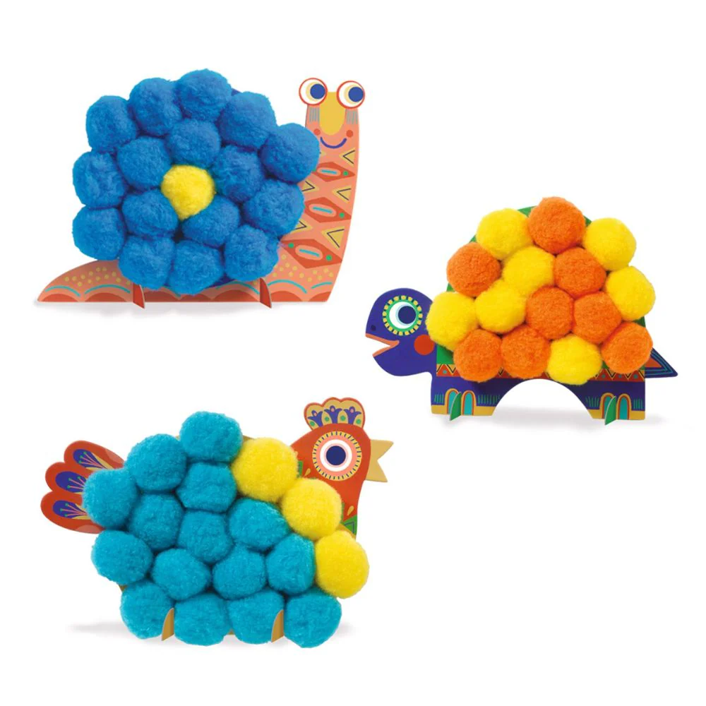 Djeco Collages - Fluffy Animals - Image 3