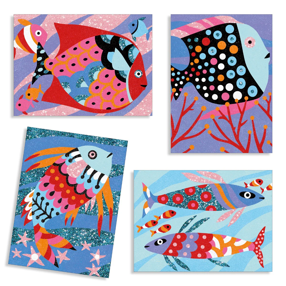 Djeco Sand Art For Kids -  Coloured Sands Rainbow Fish - Image 3