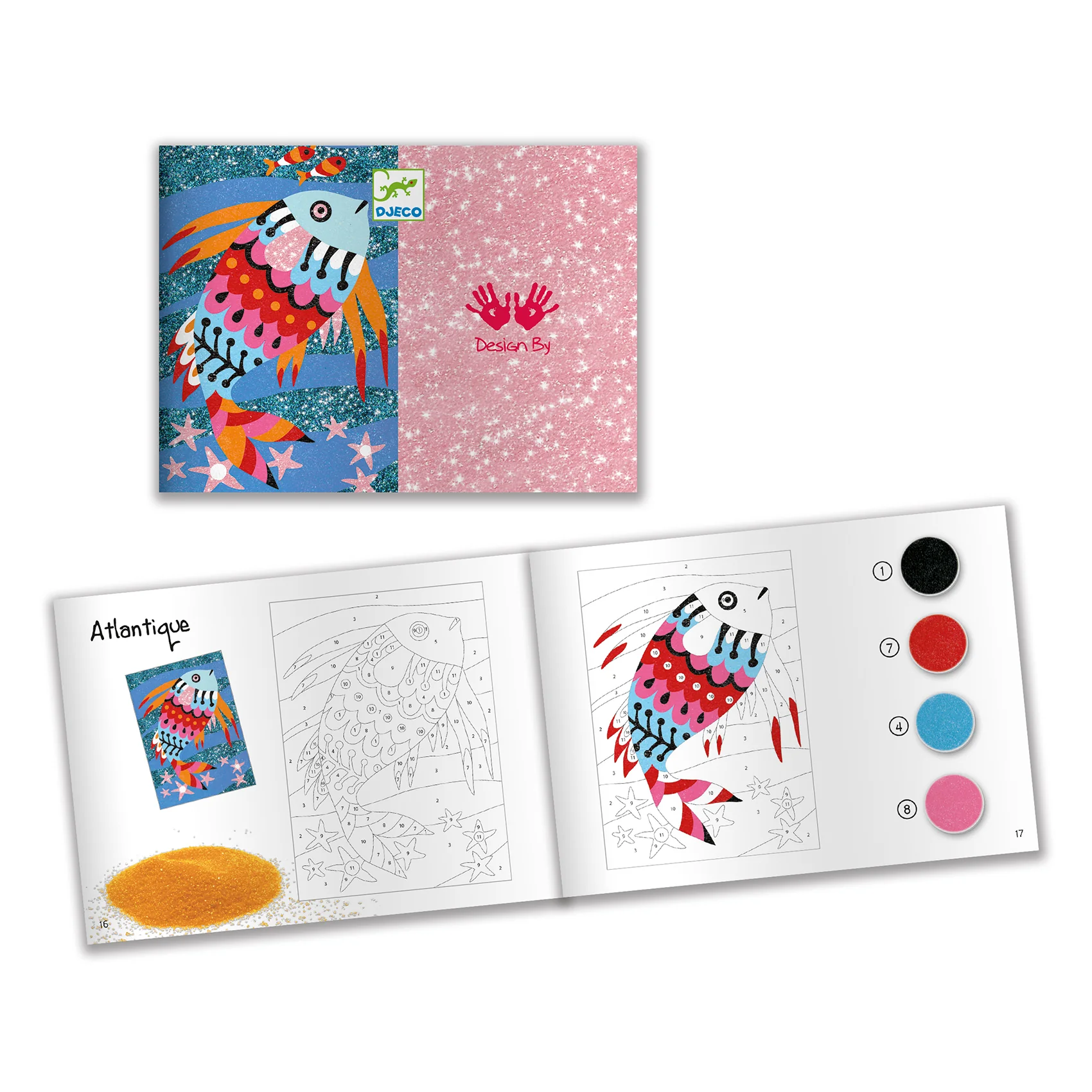 Djeco Sand Art For Kids -  Coloured Sands Rainbow Fish - Image 6