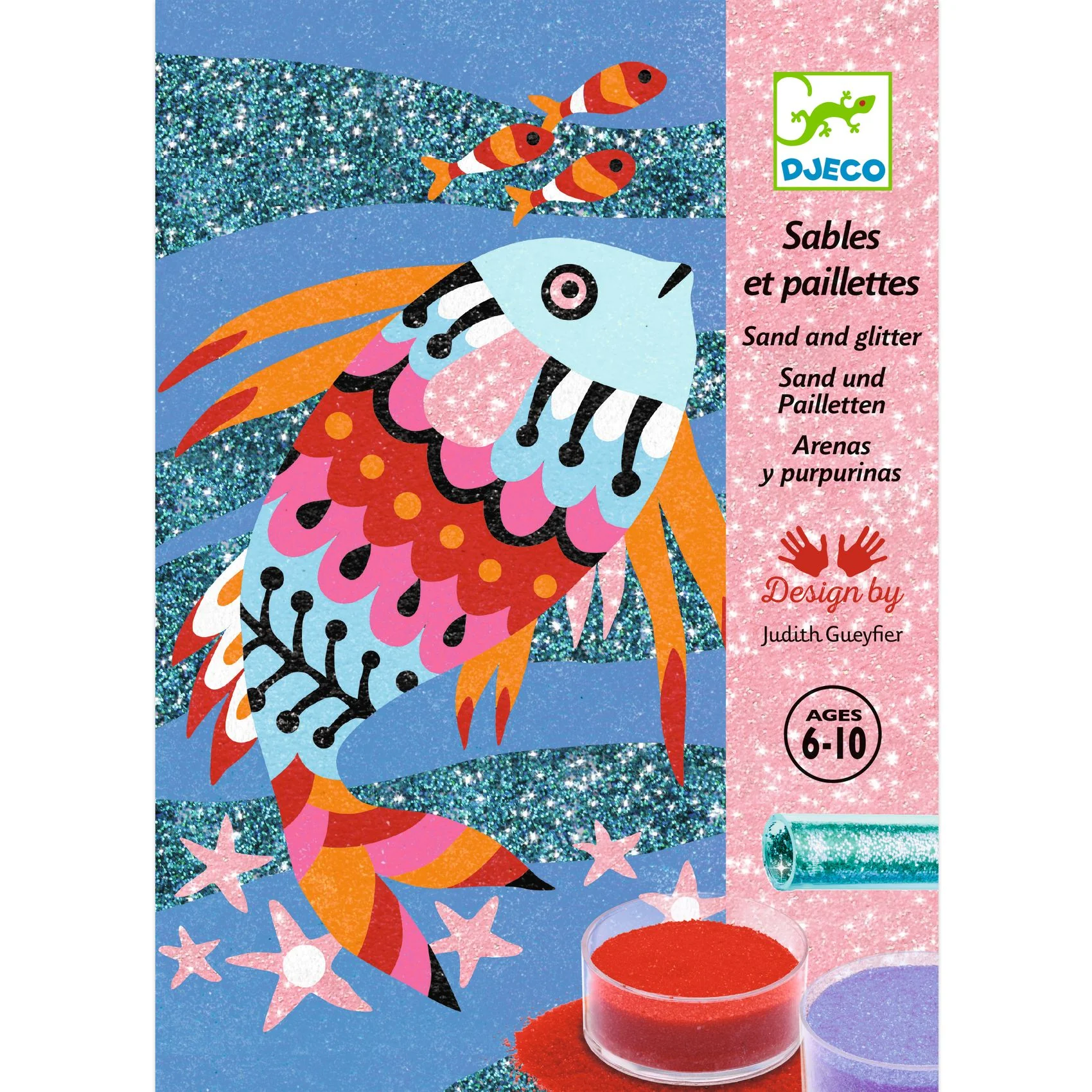 Djeco Sand Art For Kids -  Coloured Sands Rainbow Fish - Image 7