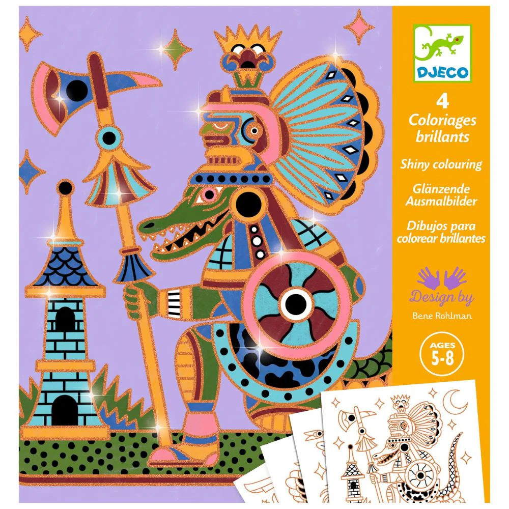 Djeco Colouring Surprises - Animal Warriors - Image 2