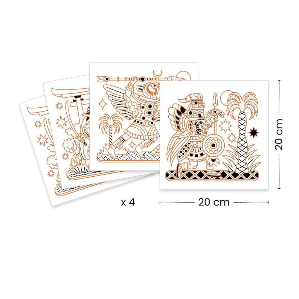 Djeco Colouring Surprises - Animal Warriors - Image 4