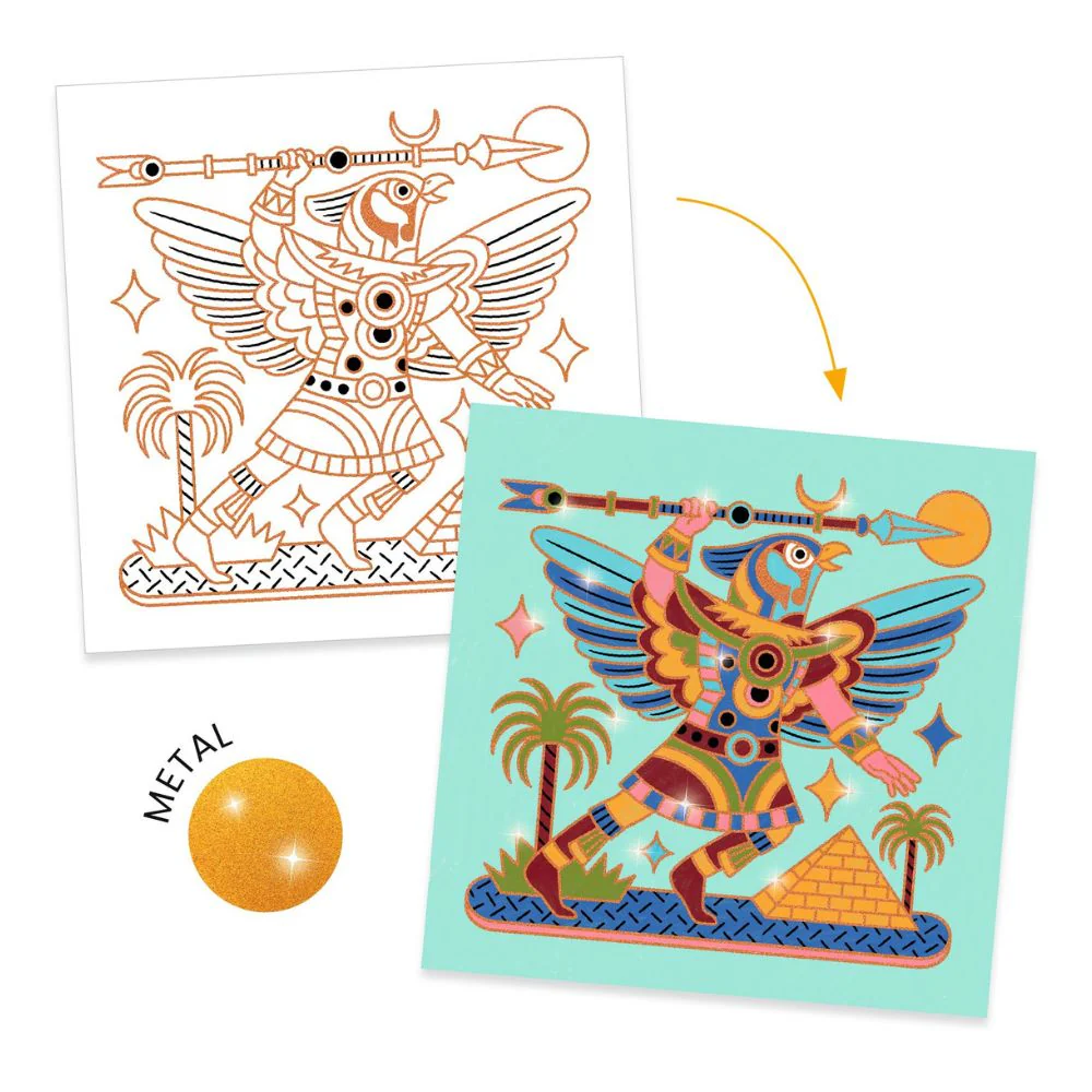 Djeco Colouring Surprises - Animal Warriors - Image 5