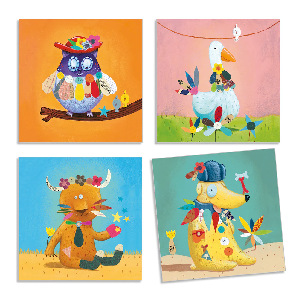 Djeco Create With Stickers Animals - Image 3