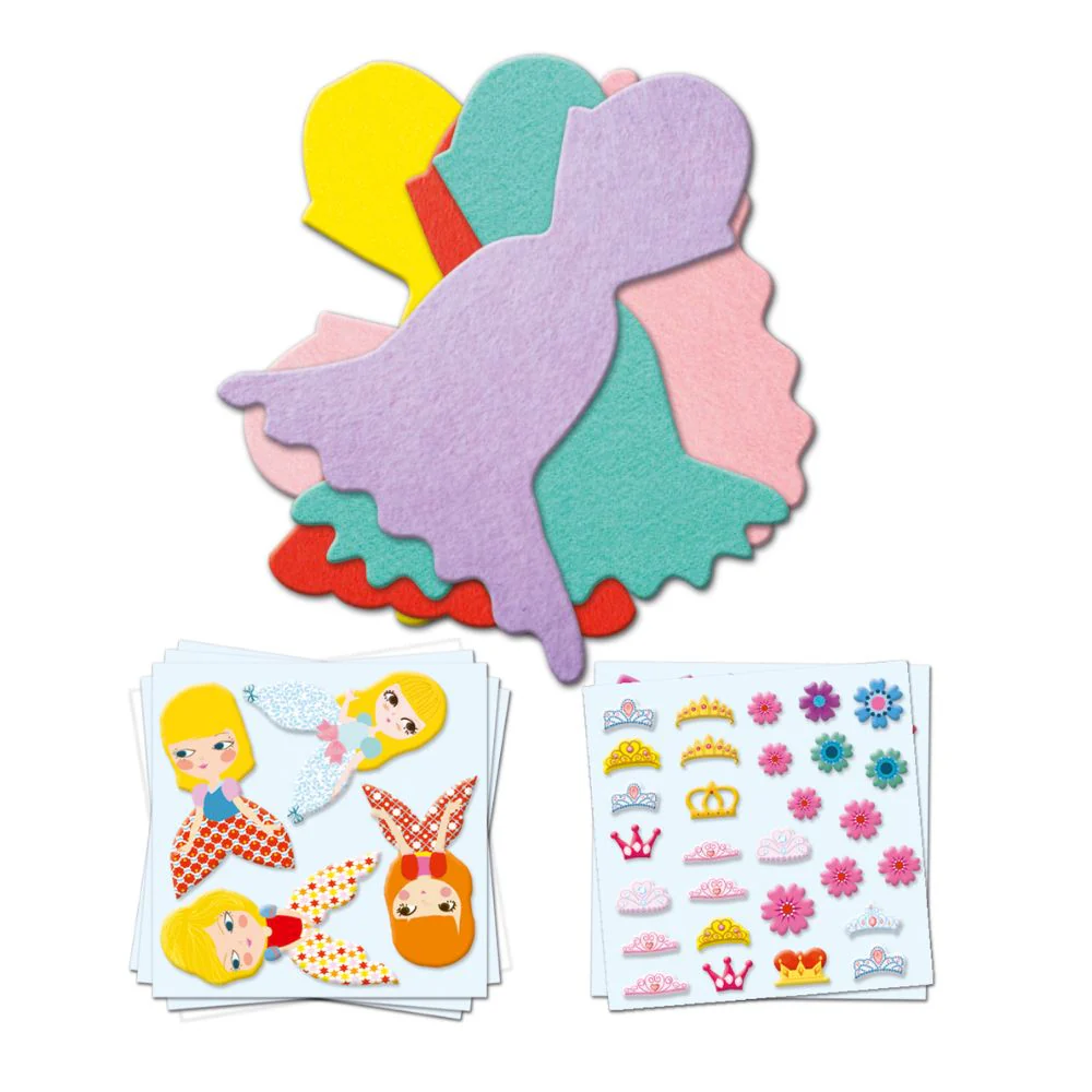 Djeco Create With Stickers - I Love Princesses - Image 2