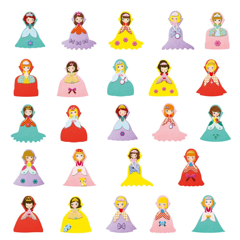 Djeco Create With Stickers - I Love Princesses - Image 3