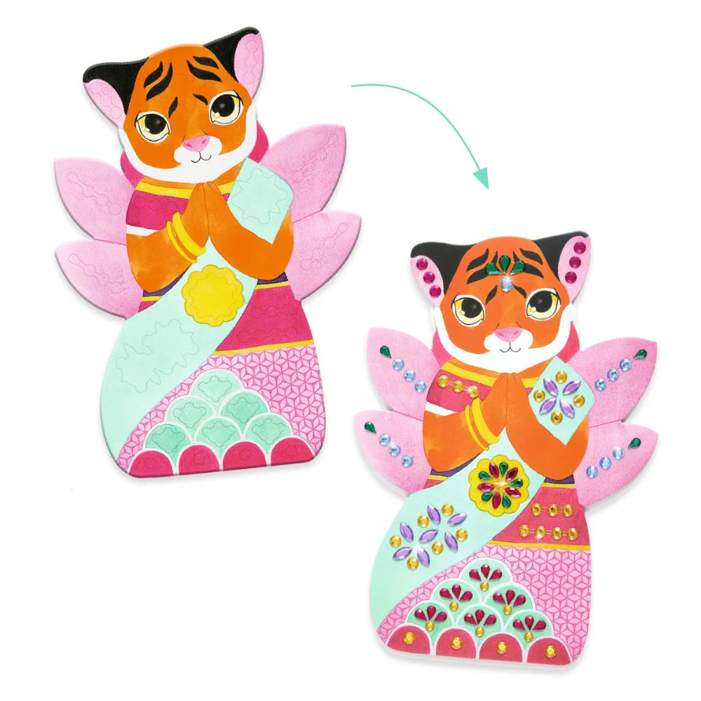 Djeco Create With Stickers - Rhinestones - Image 2