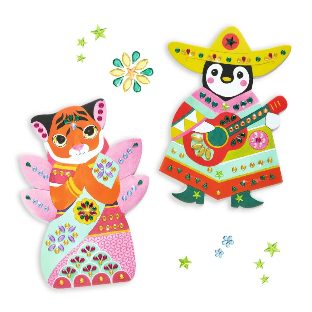 Djeco Create With Stickers - Rhinestones - Image 4