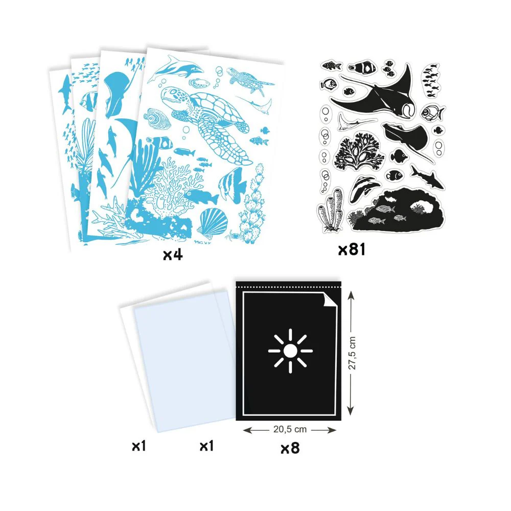 Kids Craft Kits - Djeco Cyanotype Ultramarine Set - Image 7