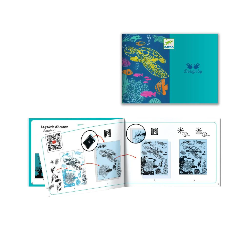 Kids Craft Kits - Djeco Cyanotype Ultramarine Set - Image 8