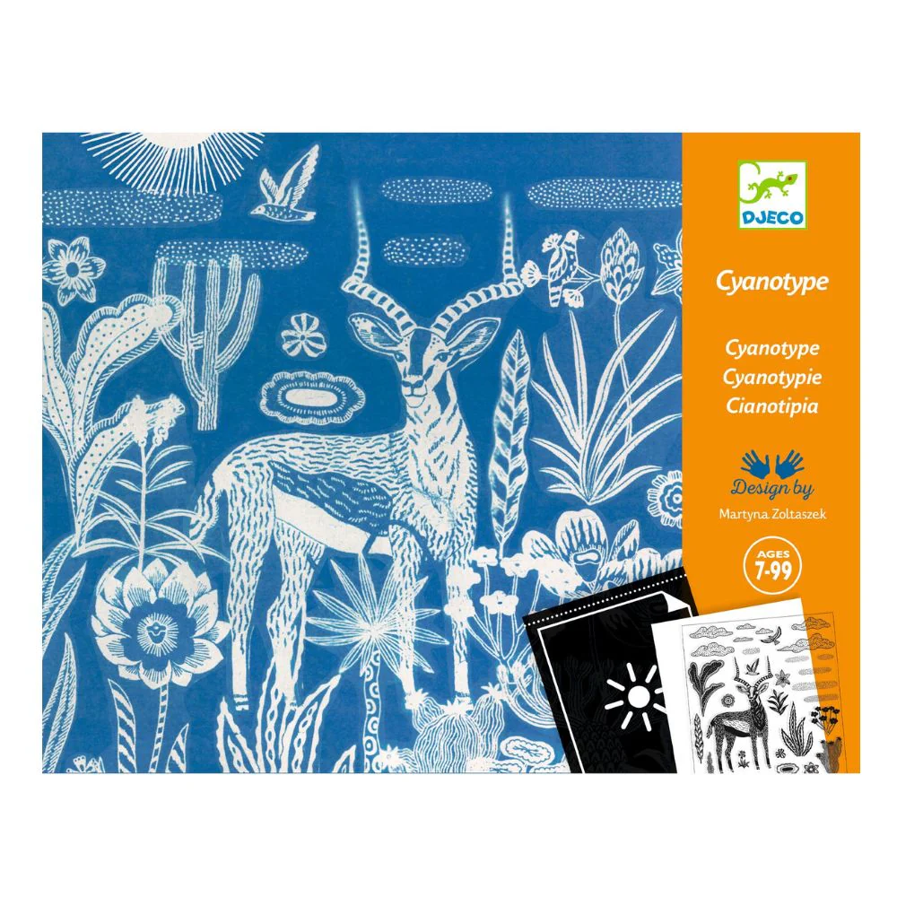 Djeco Cyanotype - Night-time in the savannah - Image 8