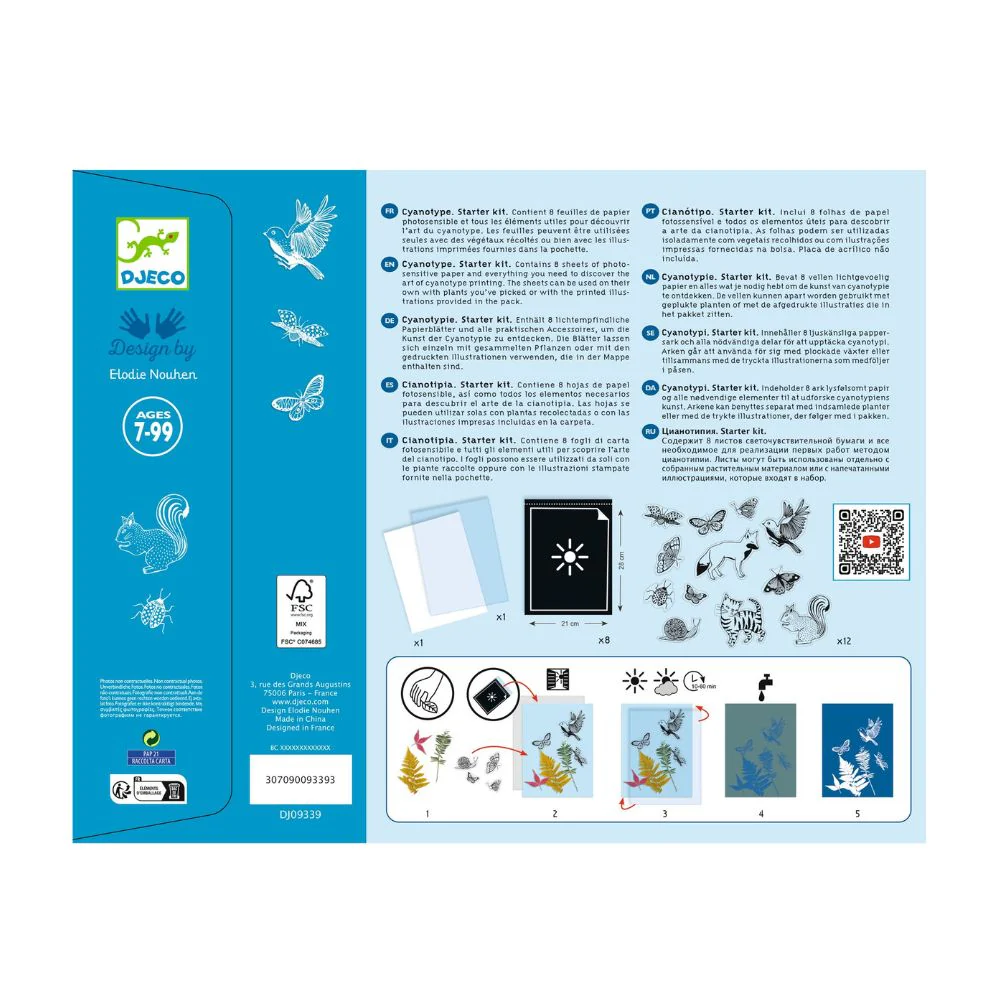 Djeco Cyanotype Starter Kit - Photographic Printing Kit - Image 5