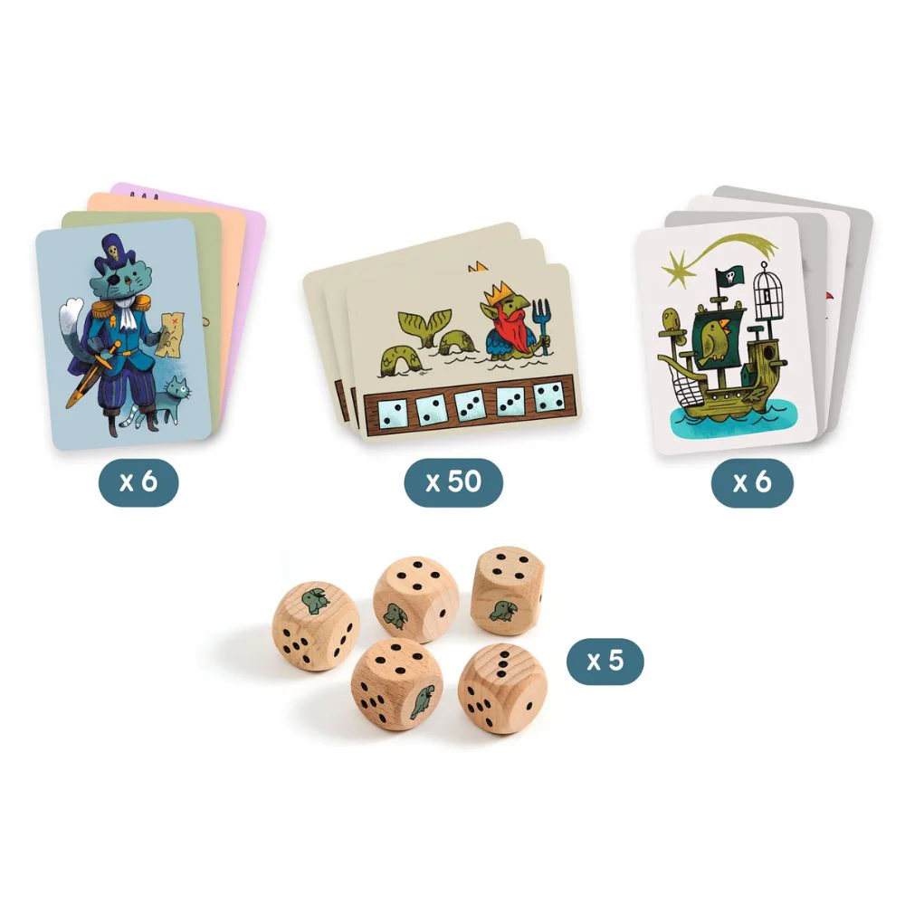 Djeco Dice Games - Pirates 'n' Dice Family Game - Image 3