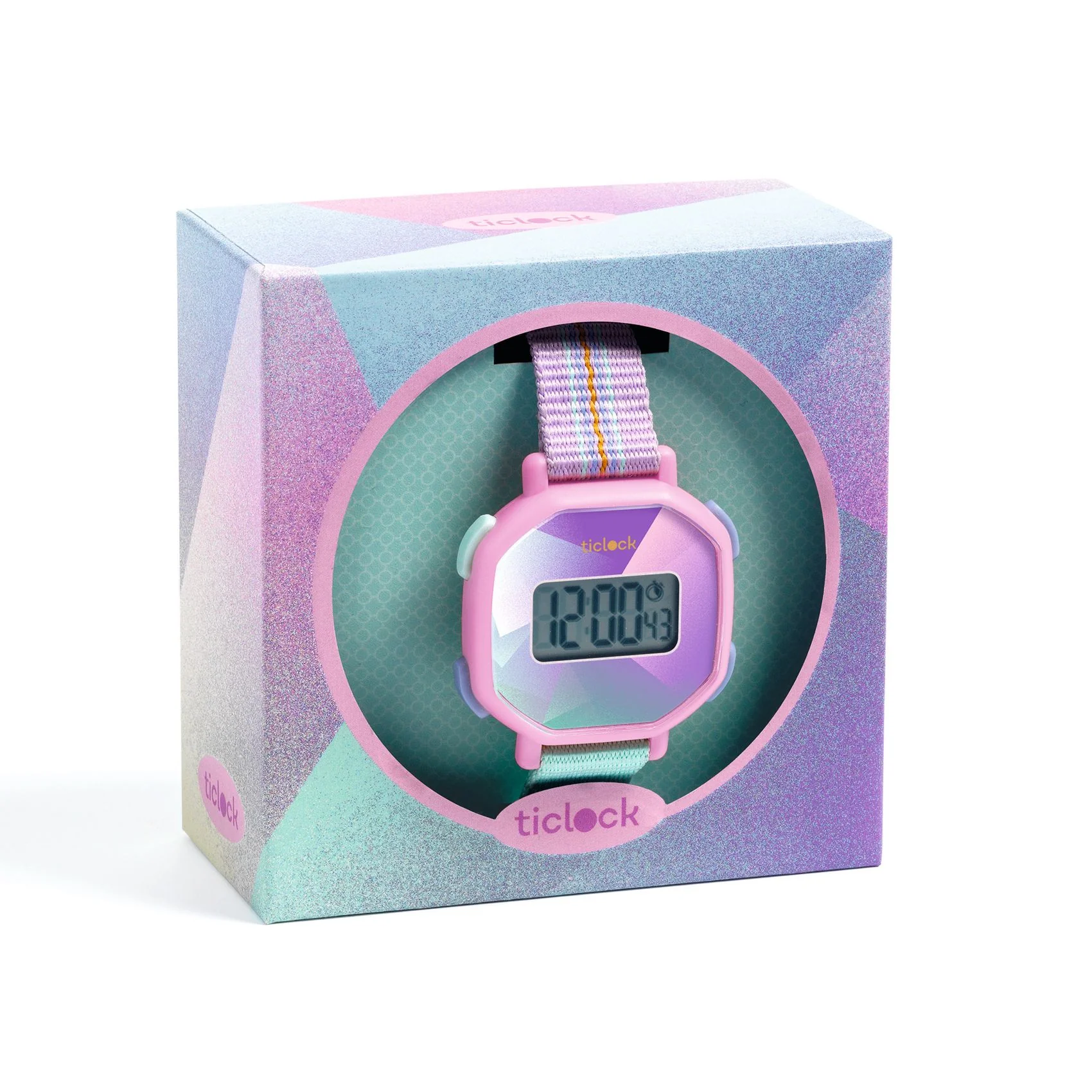 Djeco Digital Watch - Purple Prisma - Image 2