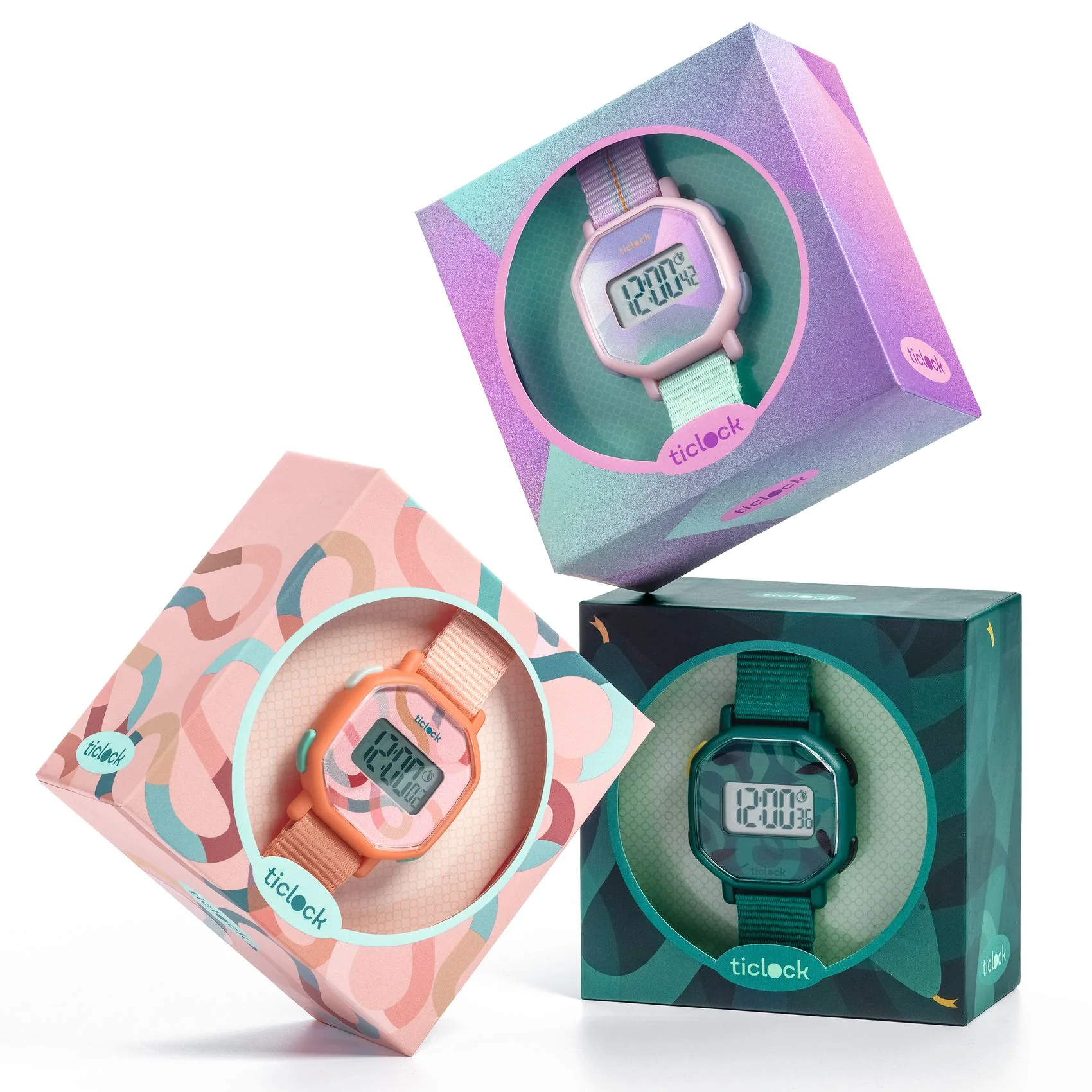 Djeco Digital Watch - Purple Prisma - Image 3