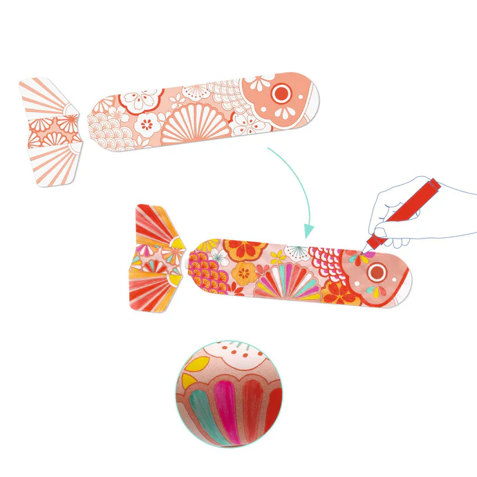 Djeco Do It Yourself - 3 Flying Fish To Colour In - Image 4