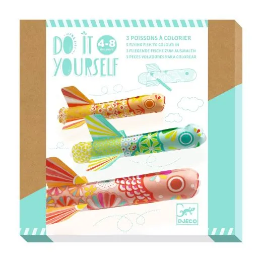 Djeco Do It Yourself - 3 Flying Fish To Colour In - Image 8