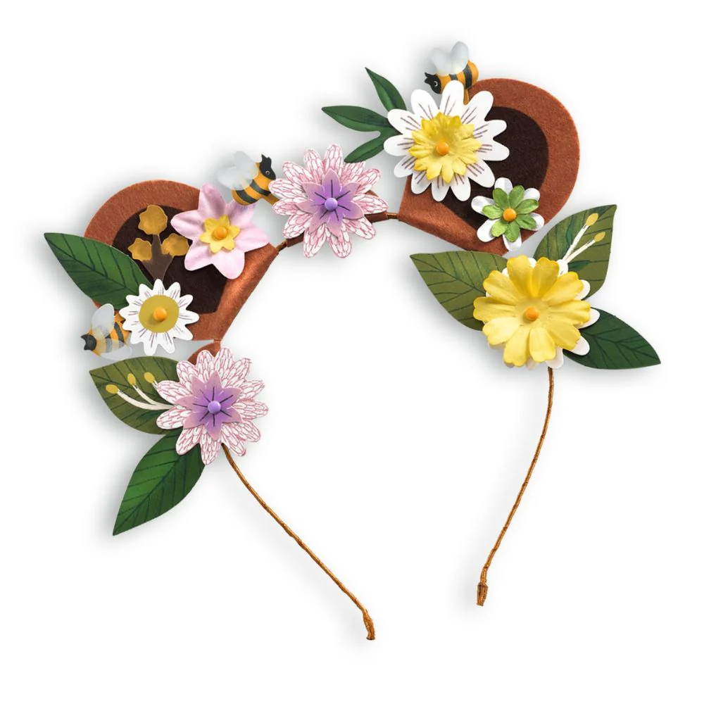 Djeco Do It Yourself - 3 Headbands To Create - Flower Friends - Image 2