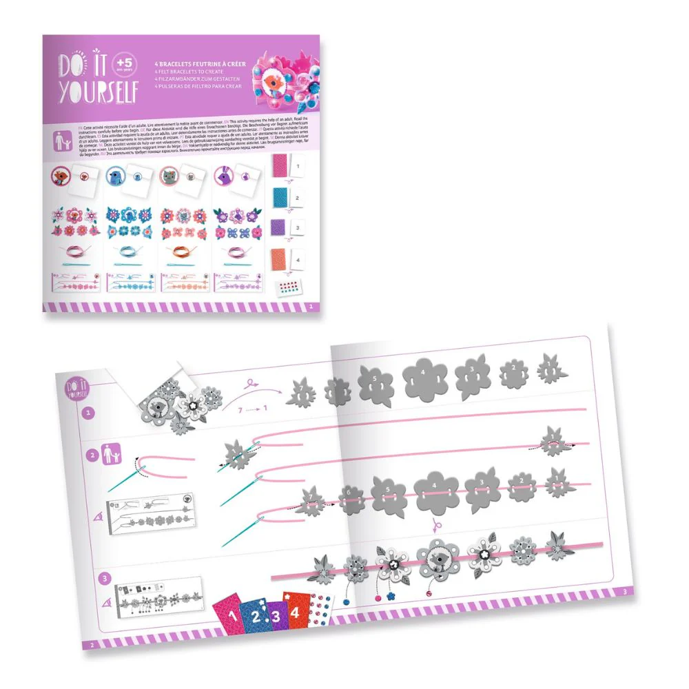 Djeco Do It Yourself Best Friends Bracelet Making Kit 5yrs+ - Image 4