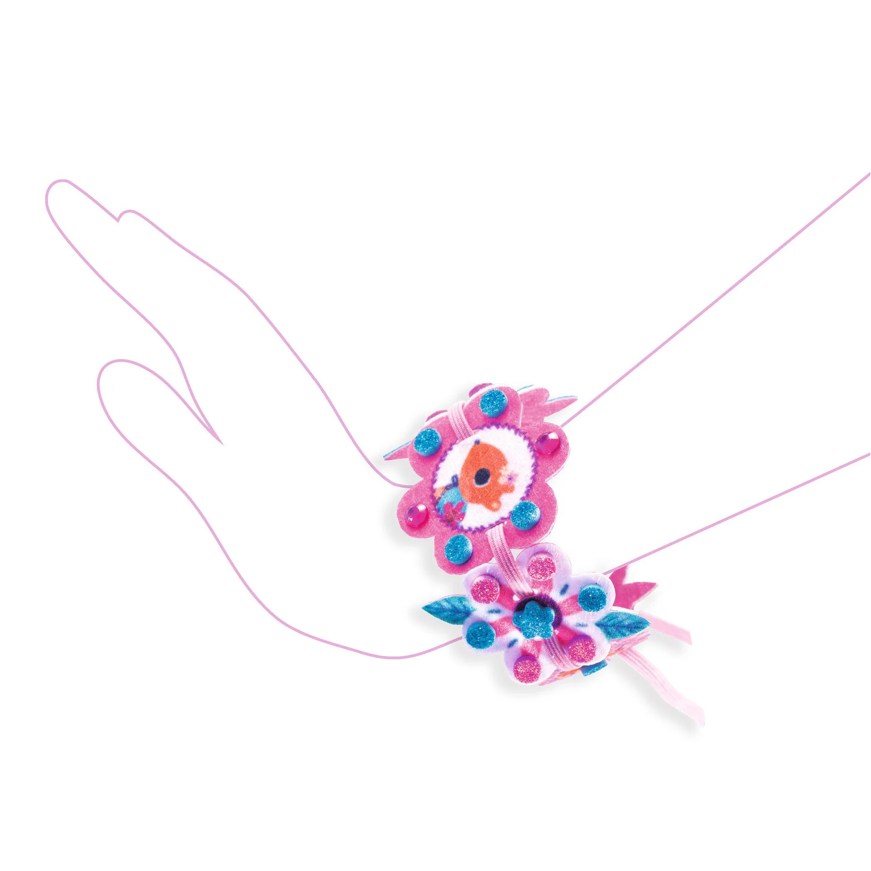 Djeco Do It Yourself Best Friends Bracelet Making Kit 5yrs+ - Image 5