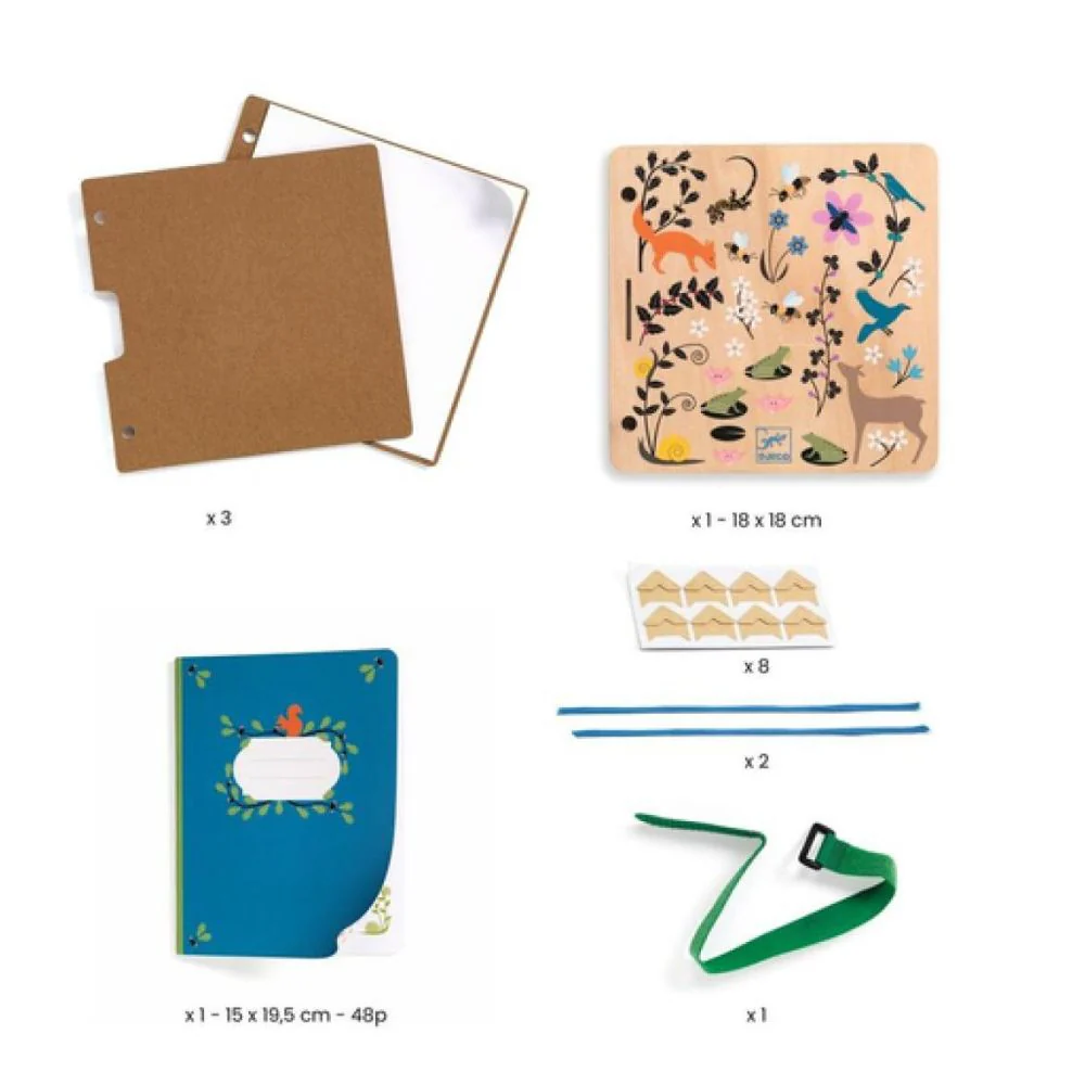 Djeco Do It Yourself - Budding Botanist Flower & Leaf Press Book 5 yrs+ - Image 2