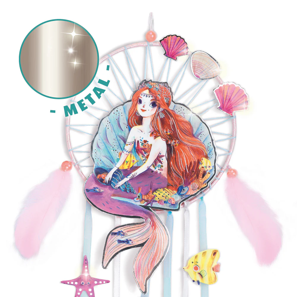 Djeco Do It Yourself - Dreamcatcher Gentle Mermaid - Image 4