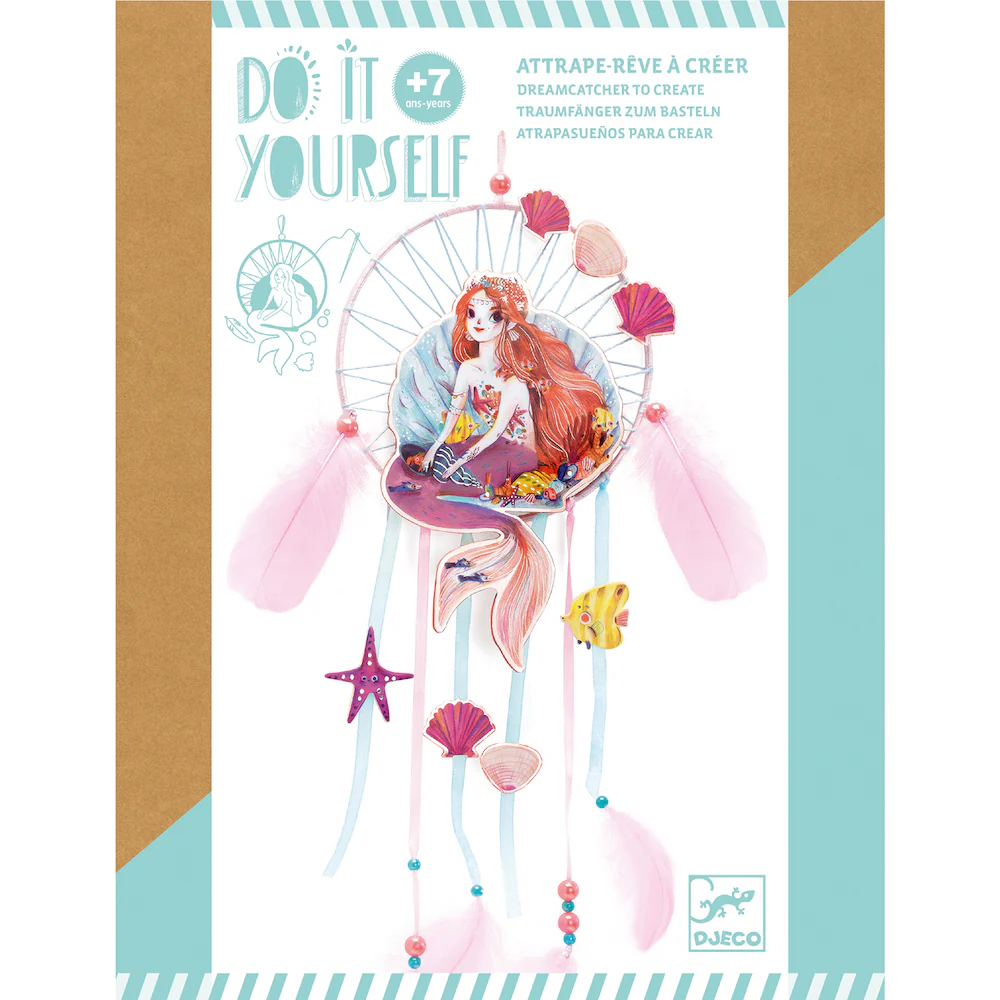 Djeco Do It Yourself - Dreamcatcher Gentle Mermaid - Image 5