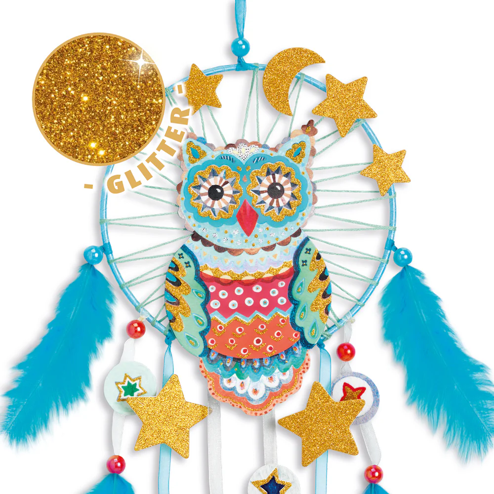 Djeco Do It Yourself - Dreamcatcher Golden Owl - Image 3