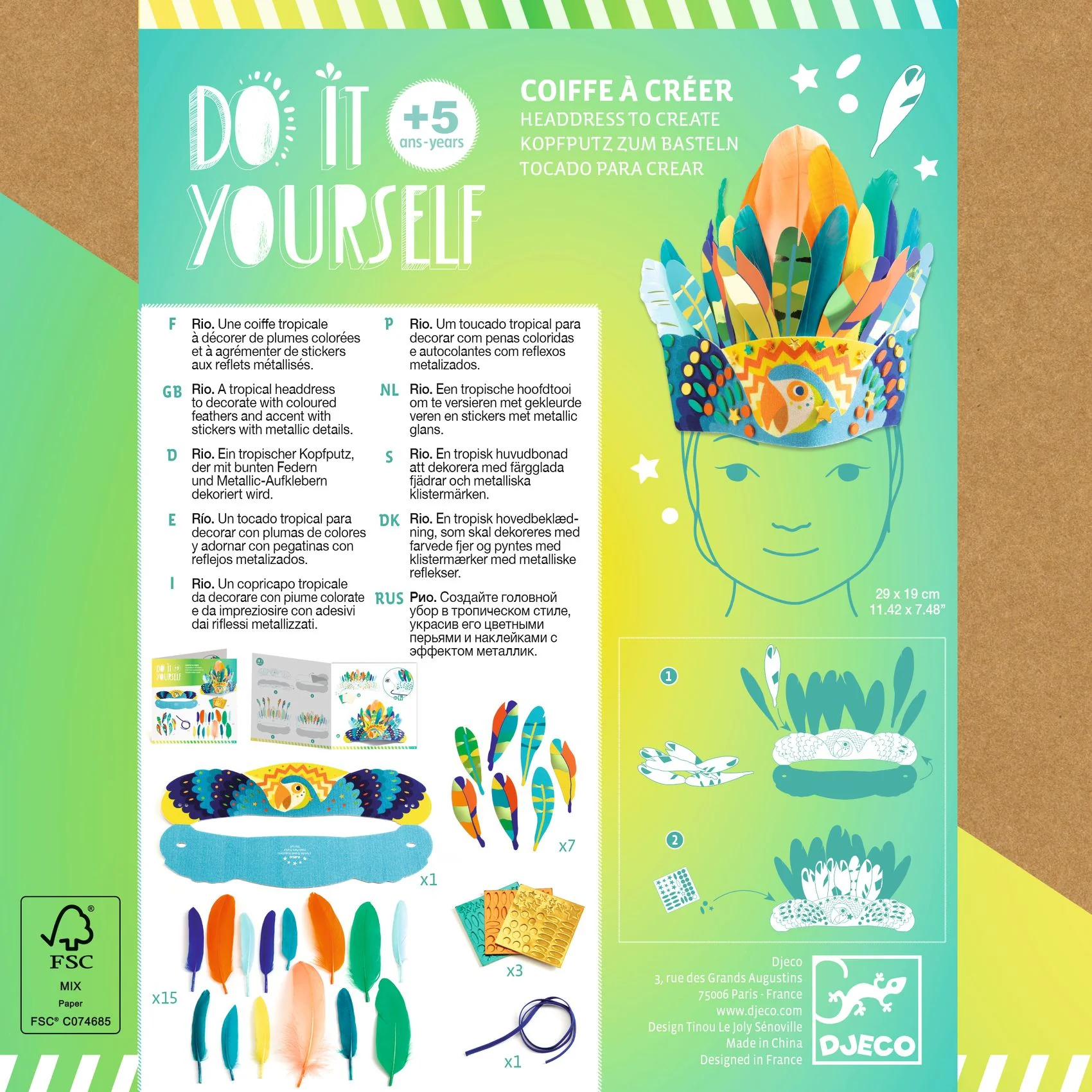 Djeco Do It Yourself - Headdress To Create - Image 6