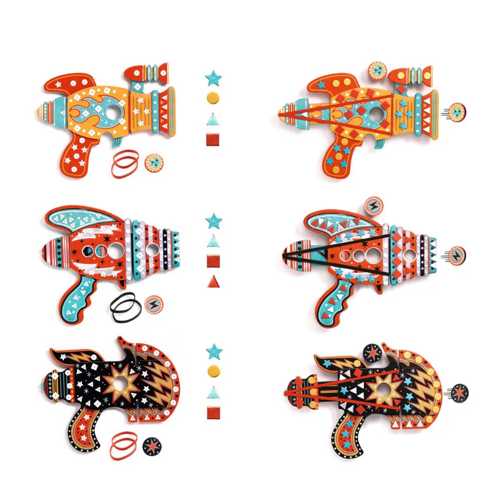 Djeco Do It Yourself - Kosmik Mosaic Launchers Mosaic Kits - Image 2
