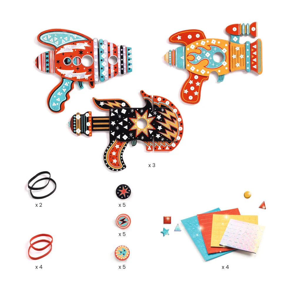 Djeco Do It Yourself - Kosmik Mosaic Launchers Mosaic Kits - Image 3