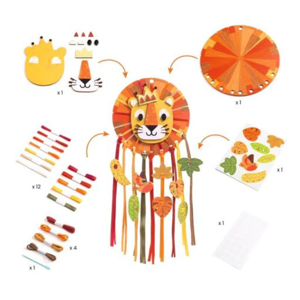 Djeco Do It Yourself - Little Lion Dreamcatcher to Create 4 yrs+ - Image 2
