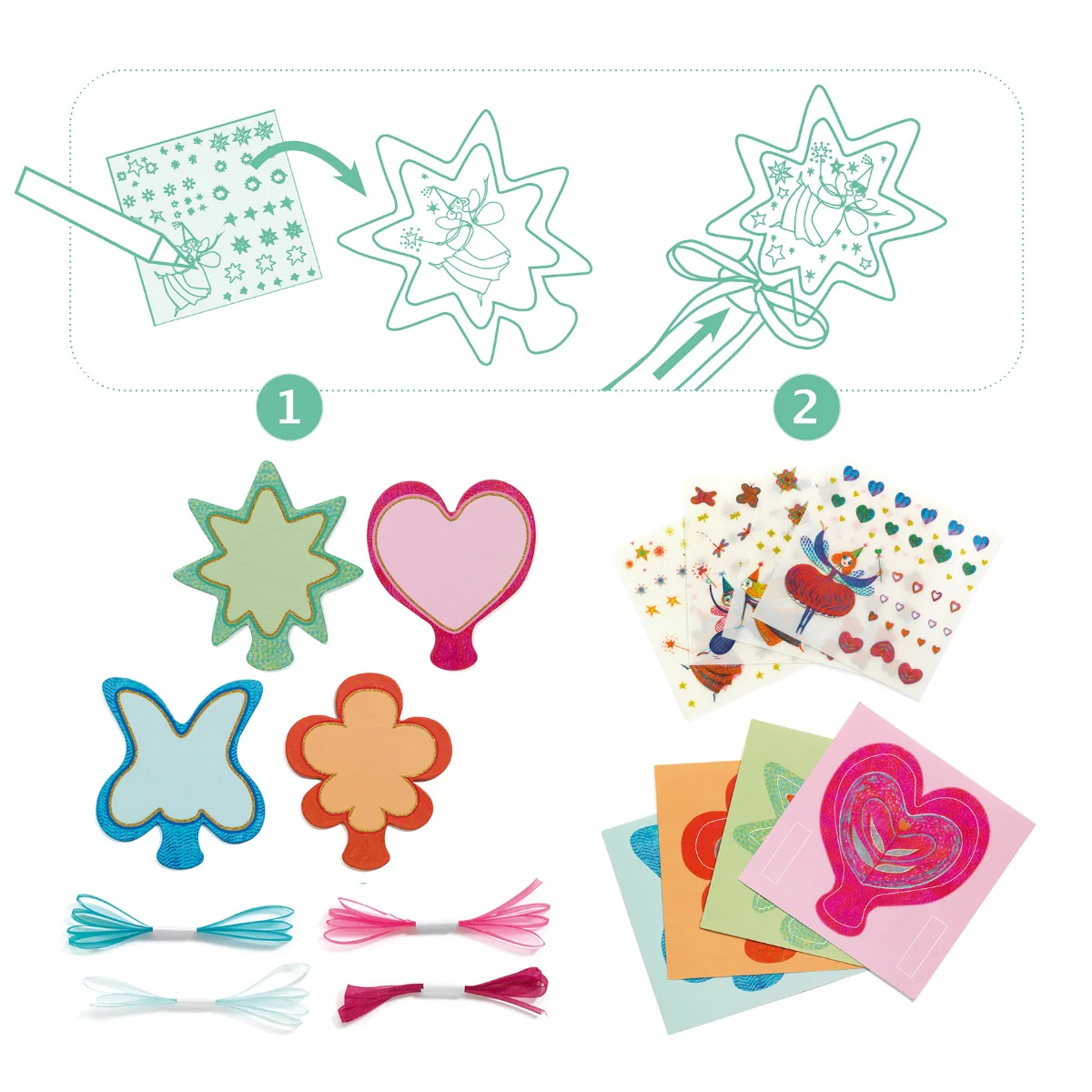 Djeco Do It Yourself - 4 Magic Wands to Create - Image 3