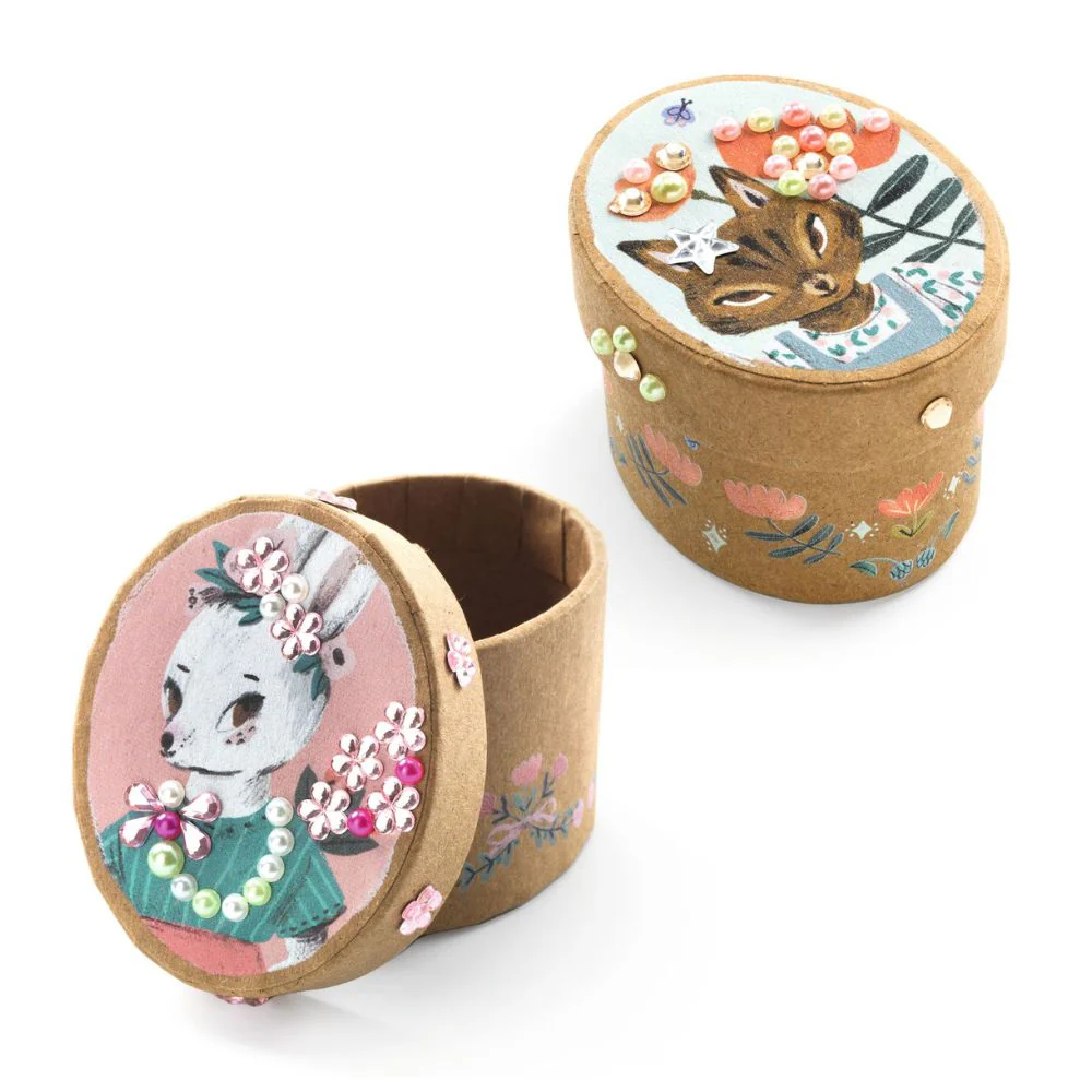 Djeco Do It Yourself Mosaic Boxes - Adorable - Image 3