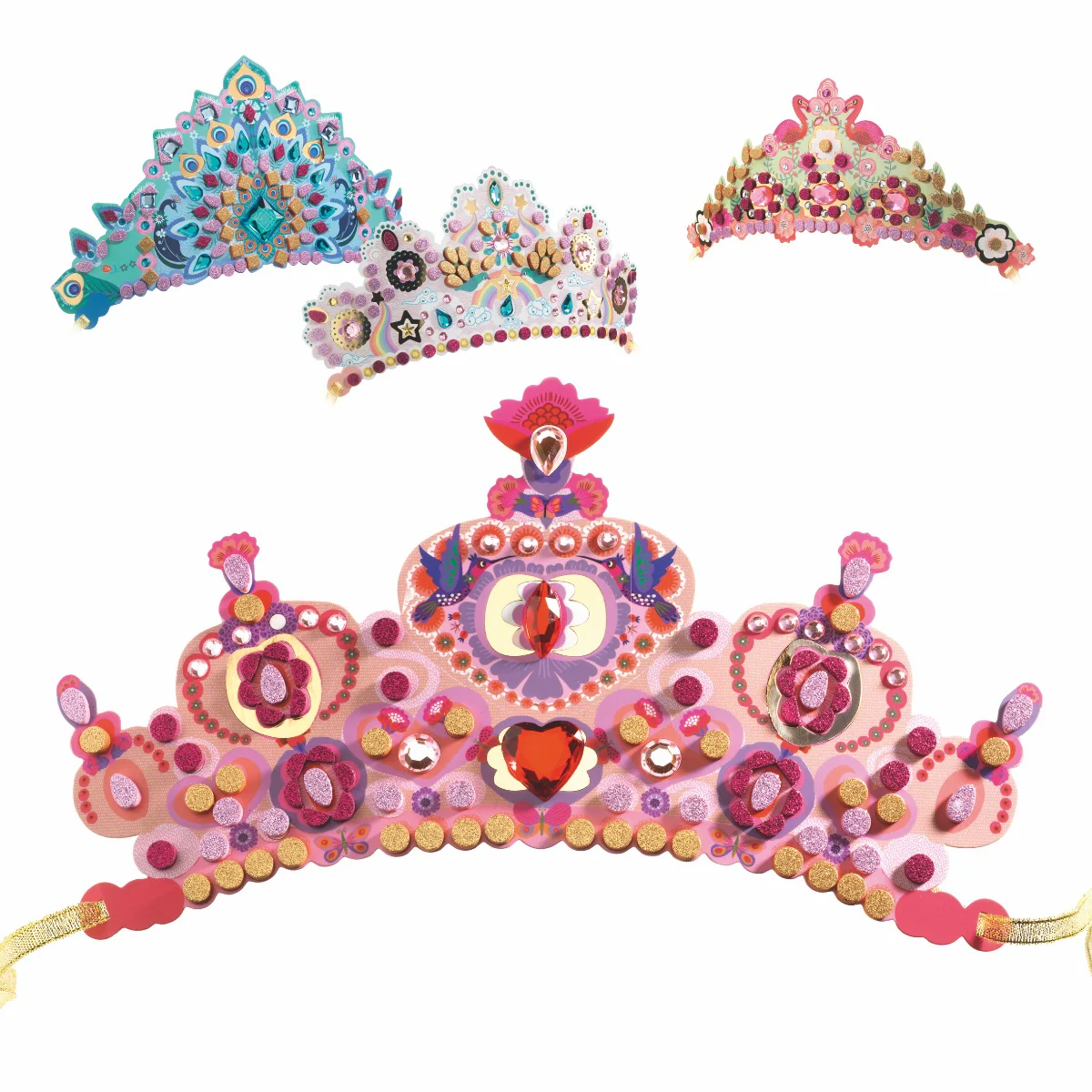 Djeco Do It Yourself - Mosaic Tiaras - Like a Princess - Image 4