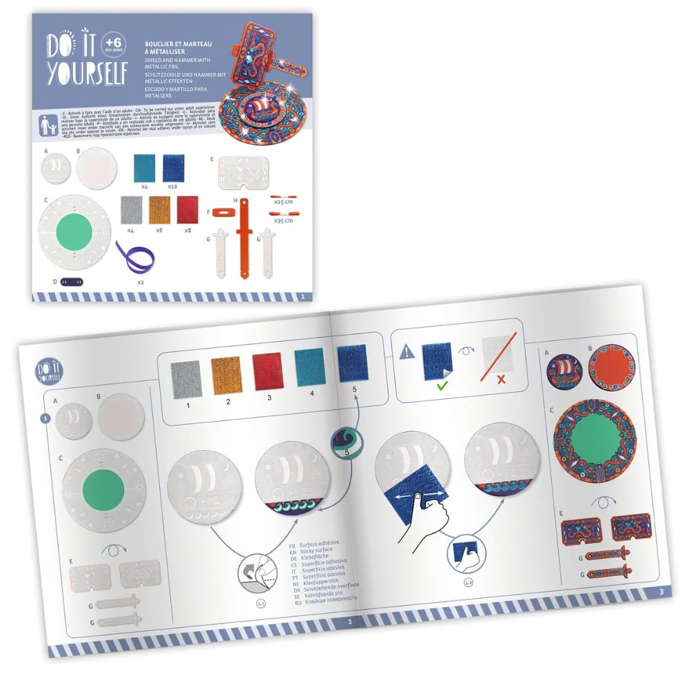 Djeco Do It Yourself - Mosaics and Stickers - Like a Viking - Image 3