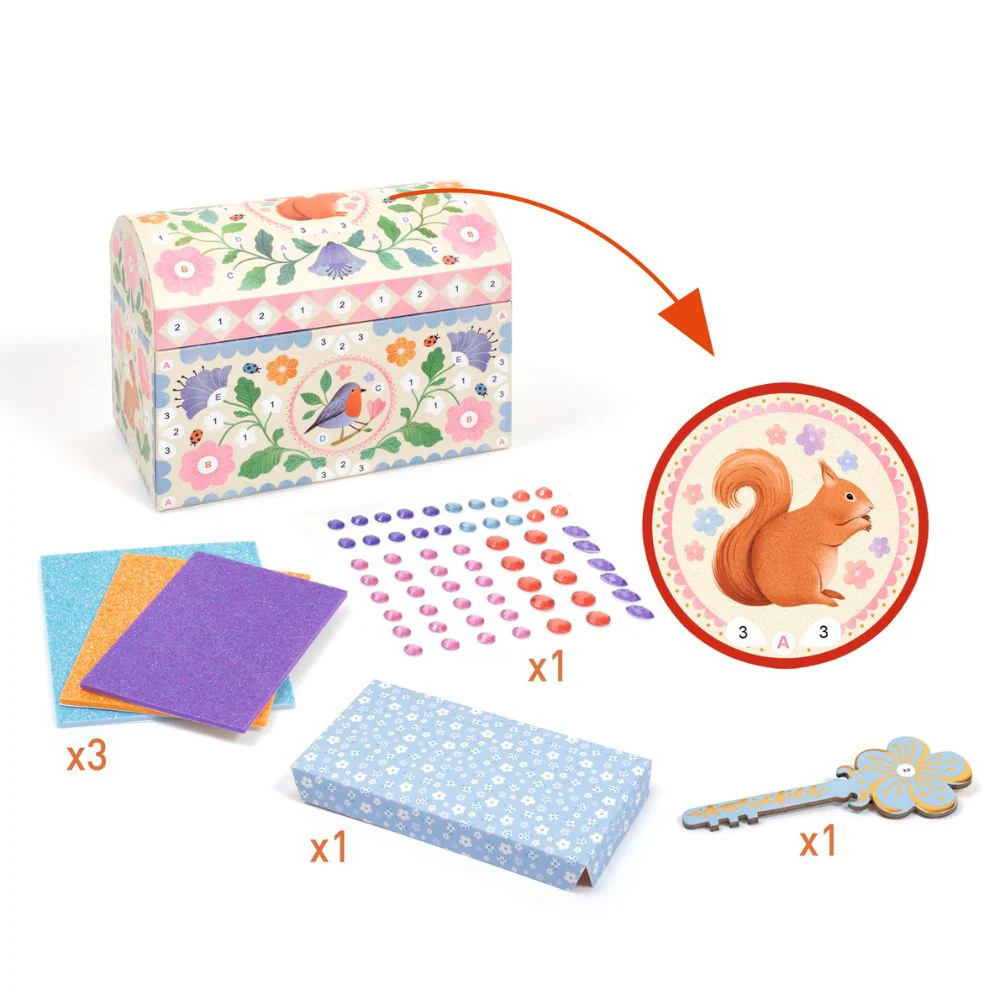 Mosaics Treasure Box to Decorate - Gifts For 5 Year Old Girls + - Image 3