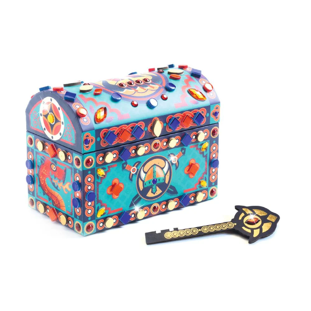 Djeco Do It Yourself Mosaics - Super Treasure Box to Decorate - Image 2