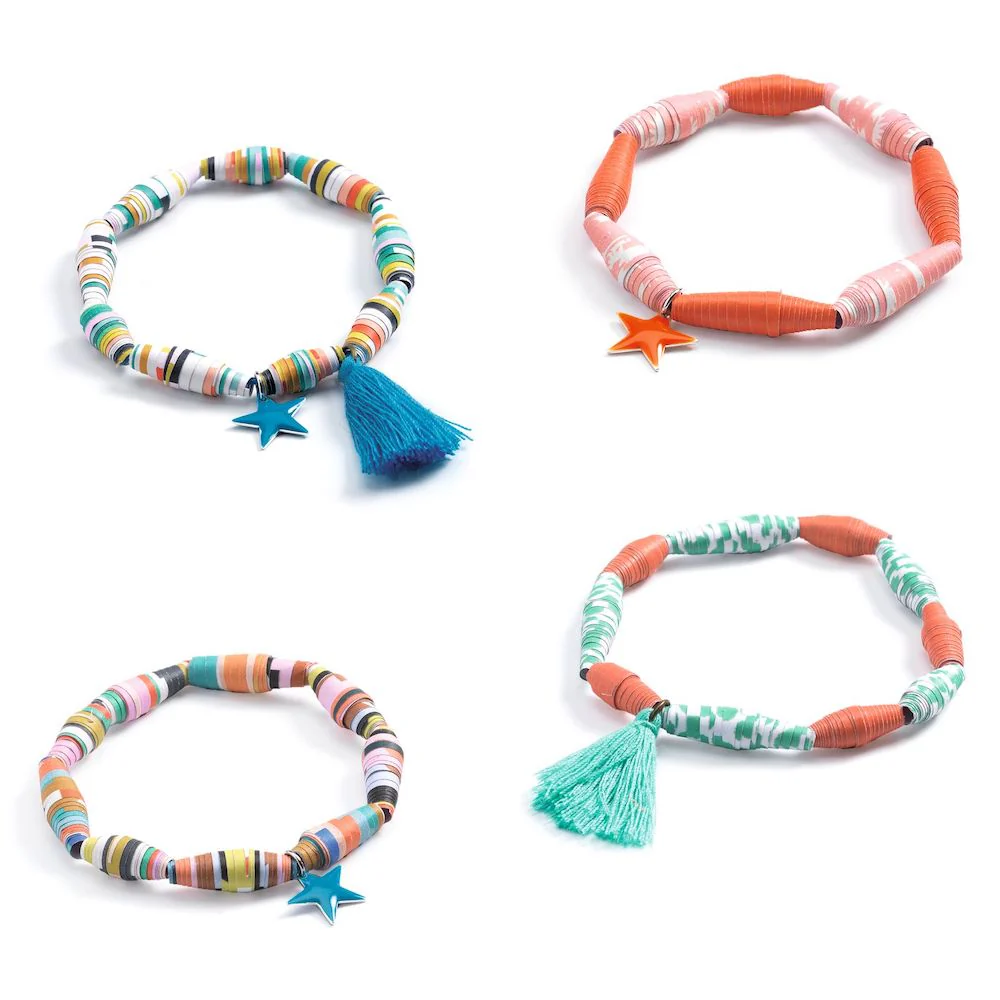 Djeco Do It Yourself - Pop & Colourful Paper Beads - Image 5