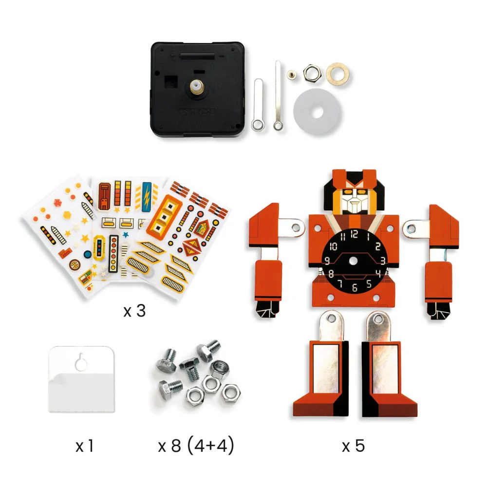 Djeco Do It Yourself - Make Your Own Clock Robotime - Image 4