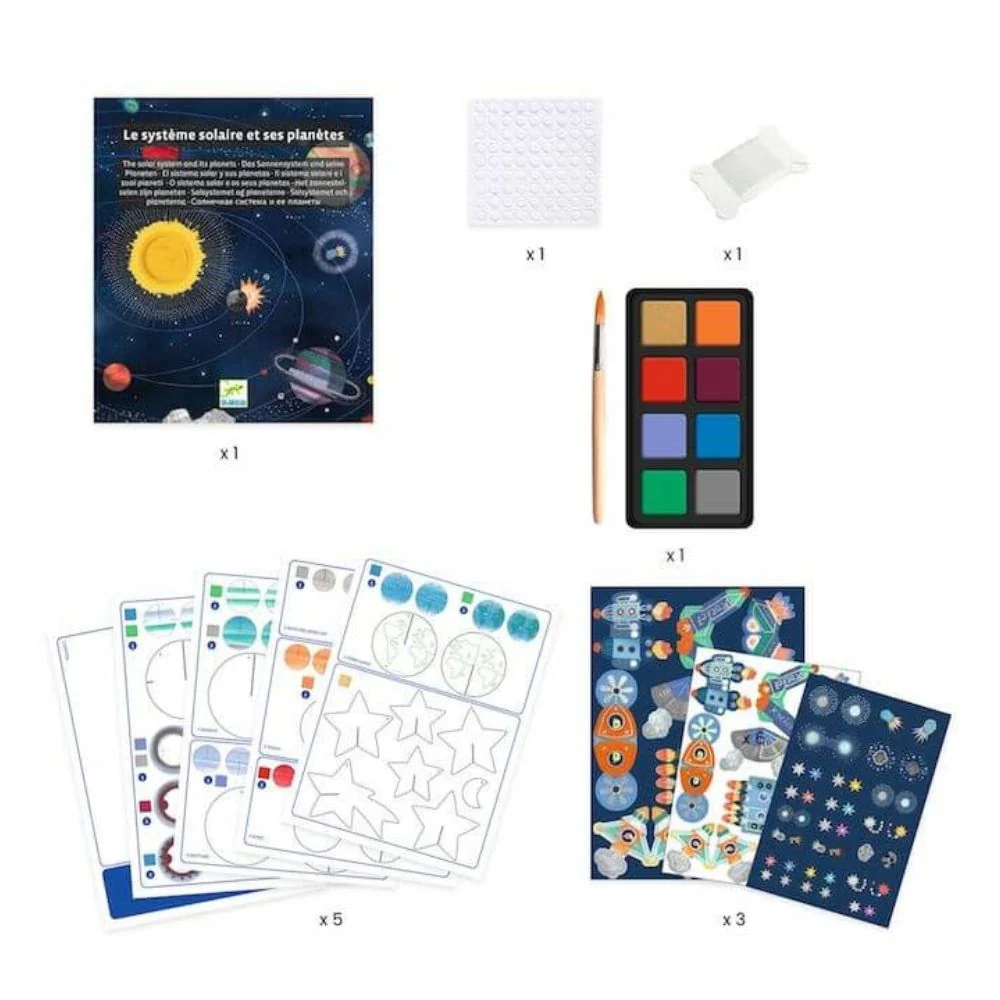 Djeco Do It Yourself - Solar System Decorative Mobile To Paint 7 Yrs + - Image 2