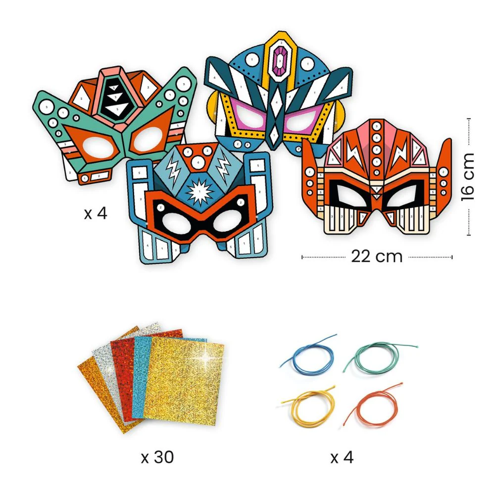Djeco Do It Yourself - Super Robots Masks To Make - Image 3