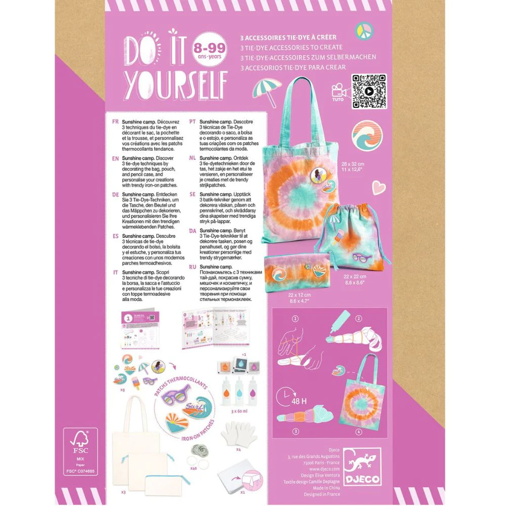 Djeco Do It Yourself Tie Dye Kit - Gifts For 8 Year Olds - Image 6